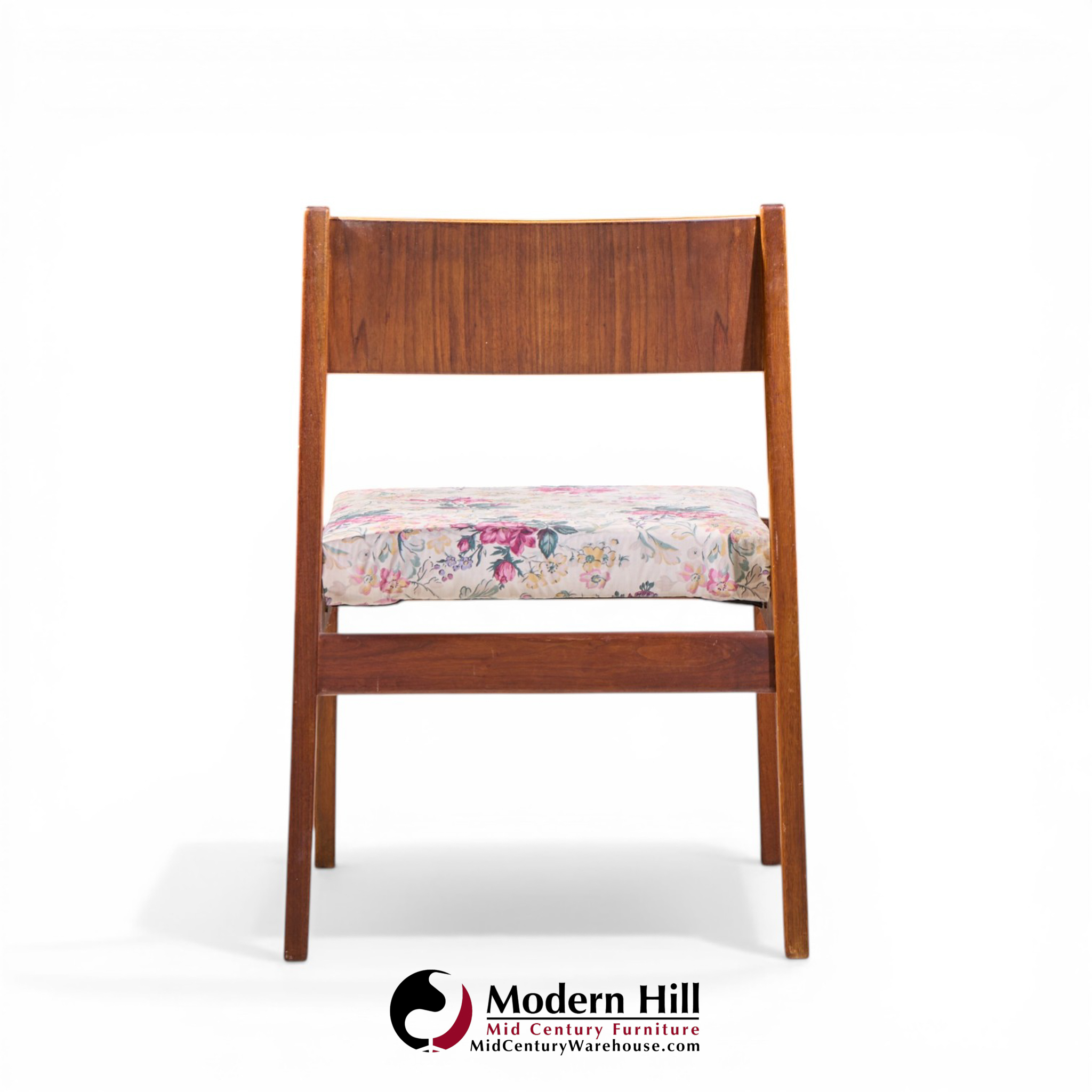 Jens Risom Mid Century Walnut Dining Chairs - Set of 6