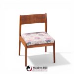 Jens Risom Mid Century Walnut Dining Chairs - Set of 6