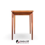 Jens Risom Mid Century Walnut Flip Top Console Dining Table