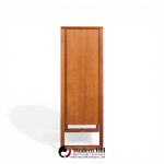 Jens Risom Mid Century Walnut Sled Leg Armoire Cabinet