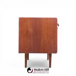 Jens Risom Mid Century Walnut and Brass Credenza