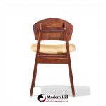 Jens Risom Model C-275 Mid Century Walnut Dining Chairs - Set of 4