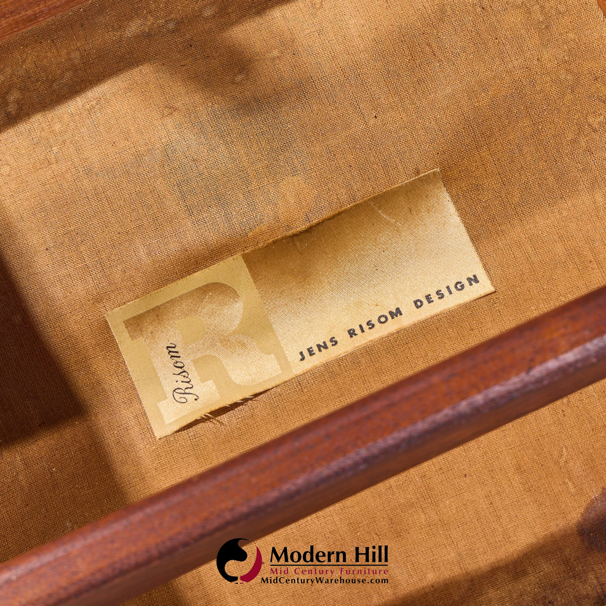 Jens Risom Model C-275 Mid Century Walnut Dining Chairs - Set of 4