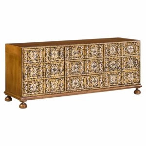 john widdicomb mediterranean mid century treasure chest credenza