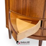 kai kristiansen mid century danish rosewood corner cabinet