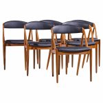 Kai Kristiansen Model 31 Mid Century Danish Teak Dining Chairs - Set of 6