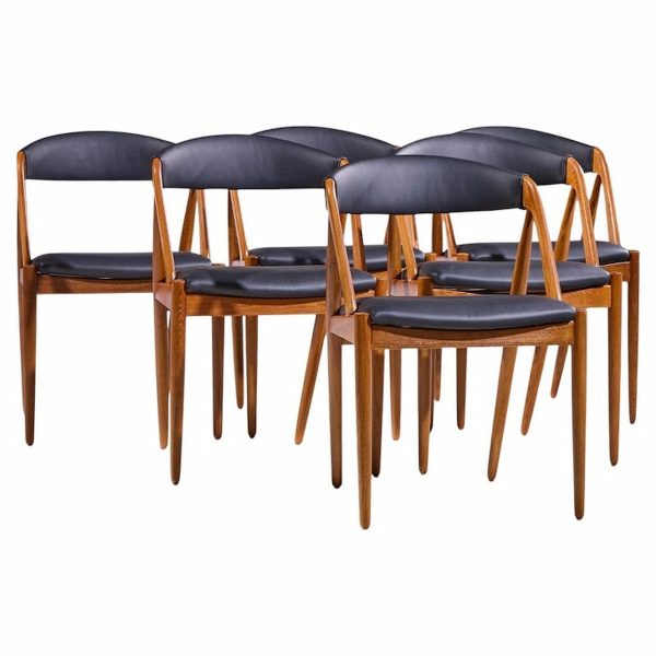 Kai Kristiansen Model 31 Mid Century Danish Teak Dining Chairs - Set of 6
