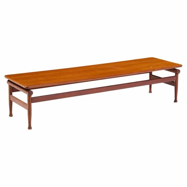 Kai Lyngfeldt-larsen for Søborg Møbelfabrik Mid Century Danish Teak Bench Coffee Table