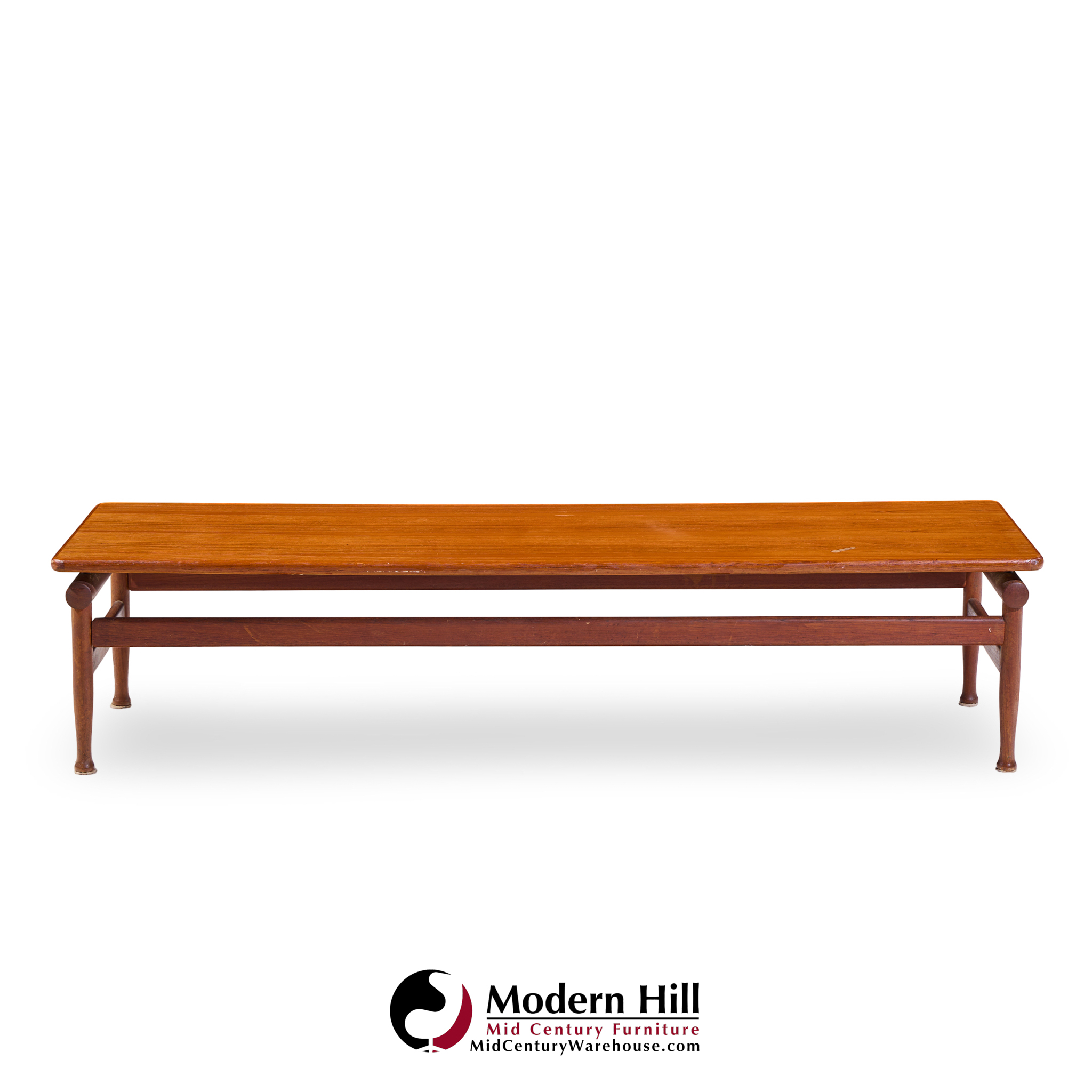 Kai Lyngfeldt-larsen for Søborg Møbelfabrik Mid Century Danish Teak Bench Coffee Table