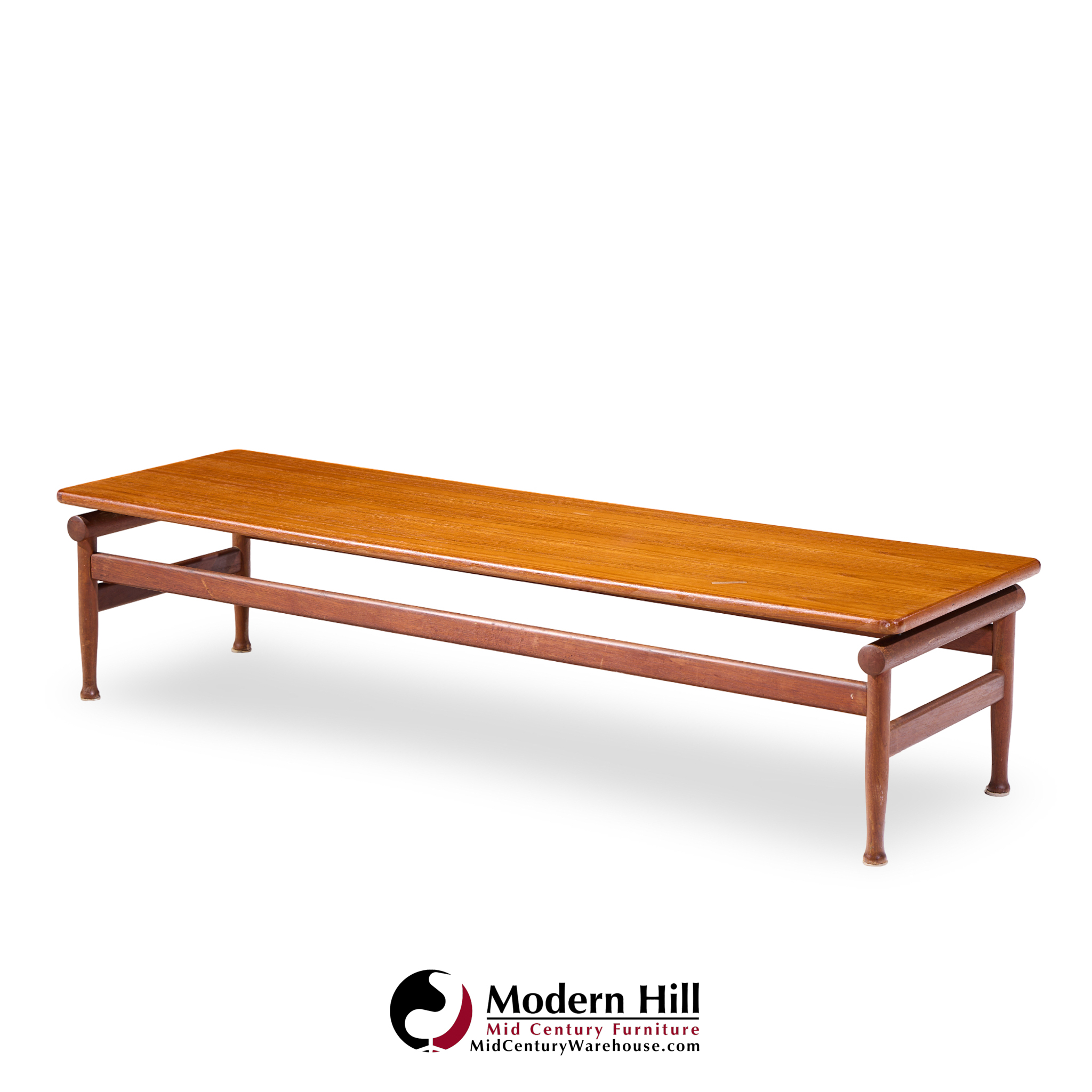 Kai Lyngfeldt-larsen for Søborg Møbelfabrik Mid Century Danish Teak Bench Coffee Table