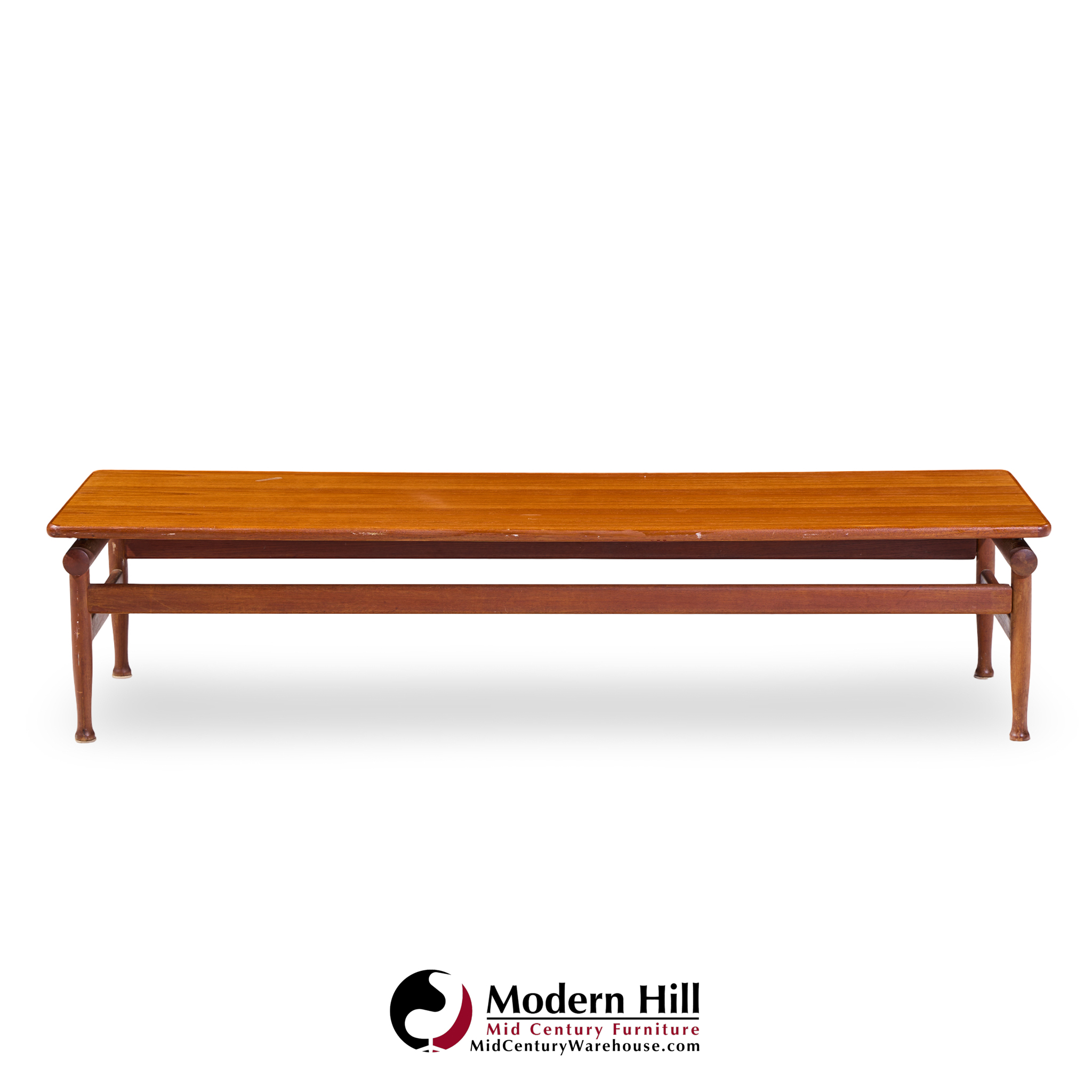 Kai Lyngfeldt-larsen for Søborg Møbelfabrik Mid Century Danish Teak Bench Coffee Table