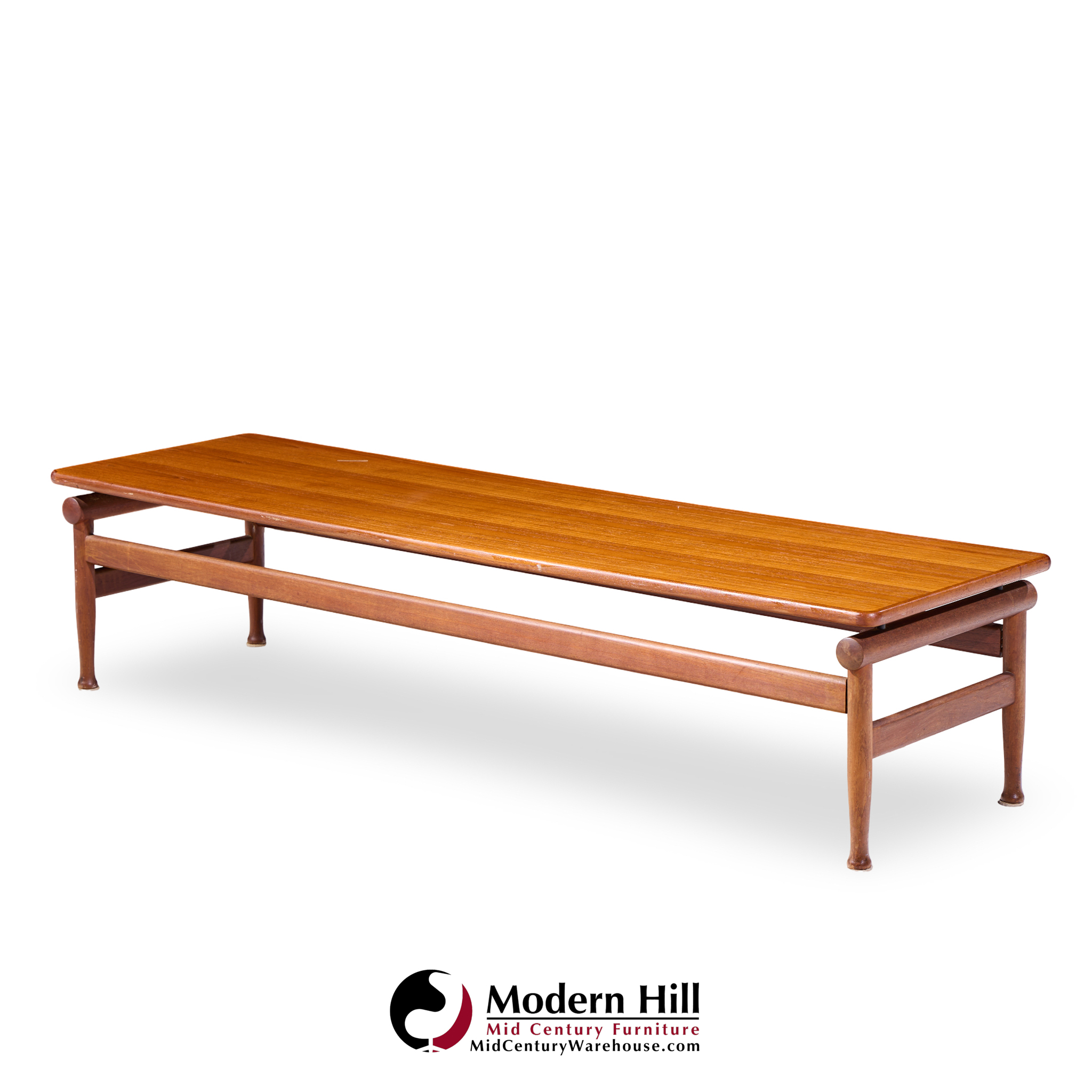 Kai Lyngfeldt-larsen for Søborg Møbelfabrik Mid Century Danish Teak Bench Coffee Table
