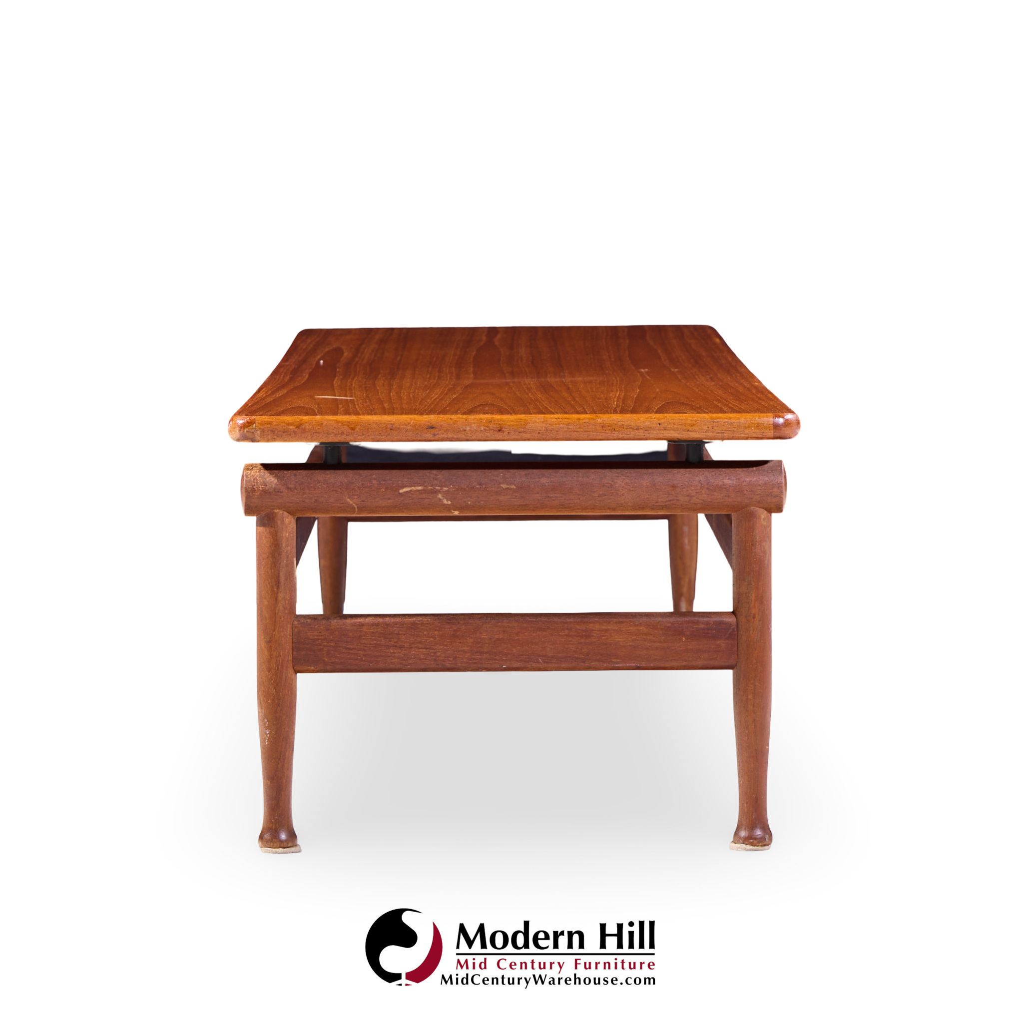 Kai Lyngfeldt-larsen for Søborg Møbelfabrik Mid Century Danish Teak Bench Coffee Table