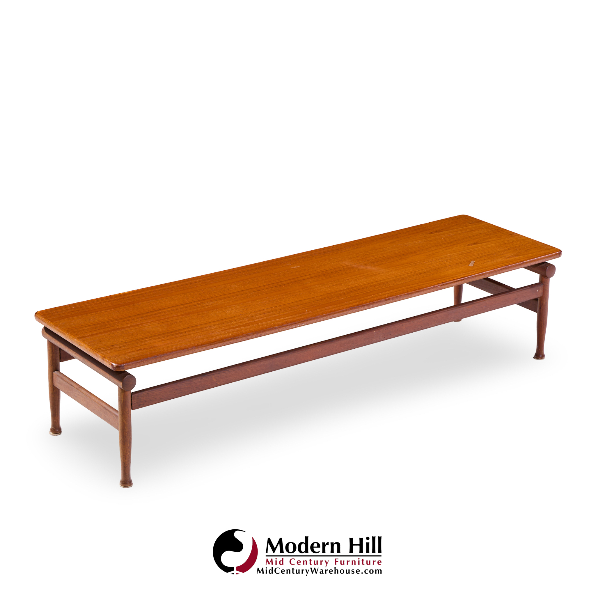Kai Lyngfeldt-larsen for Søborg Møbelfabrik Mid Century Danish Teak Bench Coffee Table