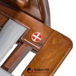 Kofod Larsen for Selig Mid Century Danish Walnut Rocking Lounge Chair