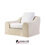 michael taylor jennifer mid century stone fiberglass lounge chair