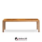 milo baughman for directional mid century burlwood parsons coffee table
