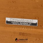 milo baughman for directional mid century burlwood parsons coffee table