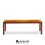 milo baughman for directional mid century burlwood parsons coffee table