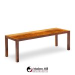 milo baughman for directional mid century burlwood parsons coffee table