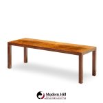 milo baughman for directional mid century burlwood parsons coffee table
