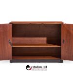 Milo Baughman for Directional Mid Century Walnut Bar Console Credenza