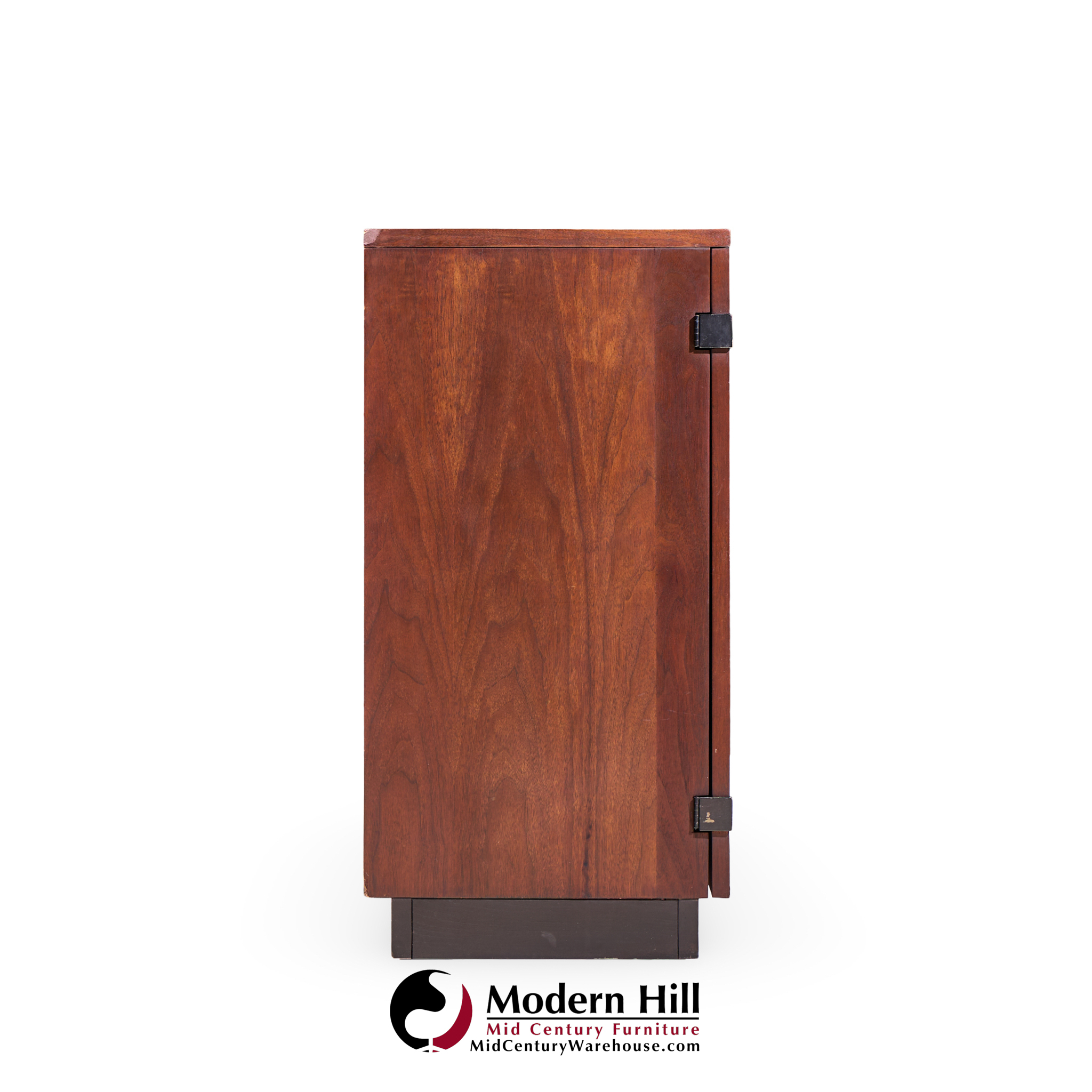 Milo Baughman for Directional Mid Century Walnut Bar Console Credenza