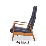 Milo Baughman for James Mid Century Walnut Recliner Lounge Chair