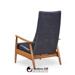 Milo Baughman for James Mid Century Walnut Recliner Lounge Chair