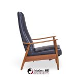 Milo Baughman for James Mid Century Walnut Recliner Lounge Chair
