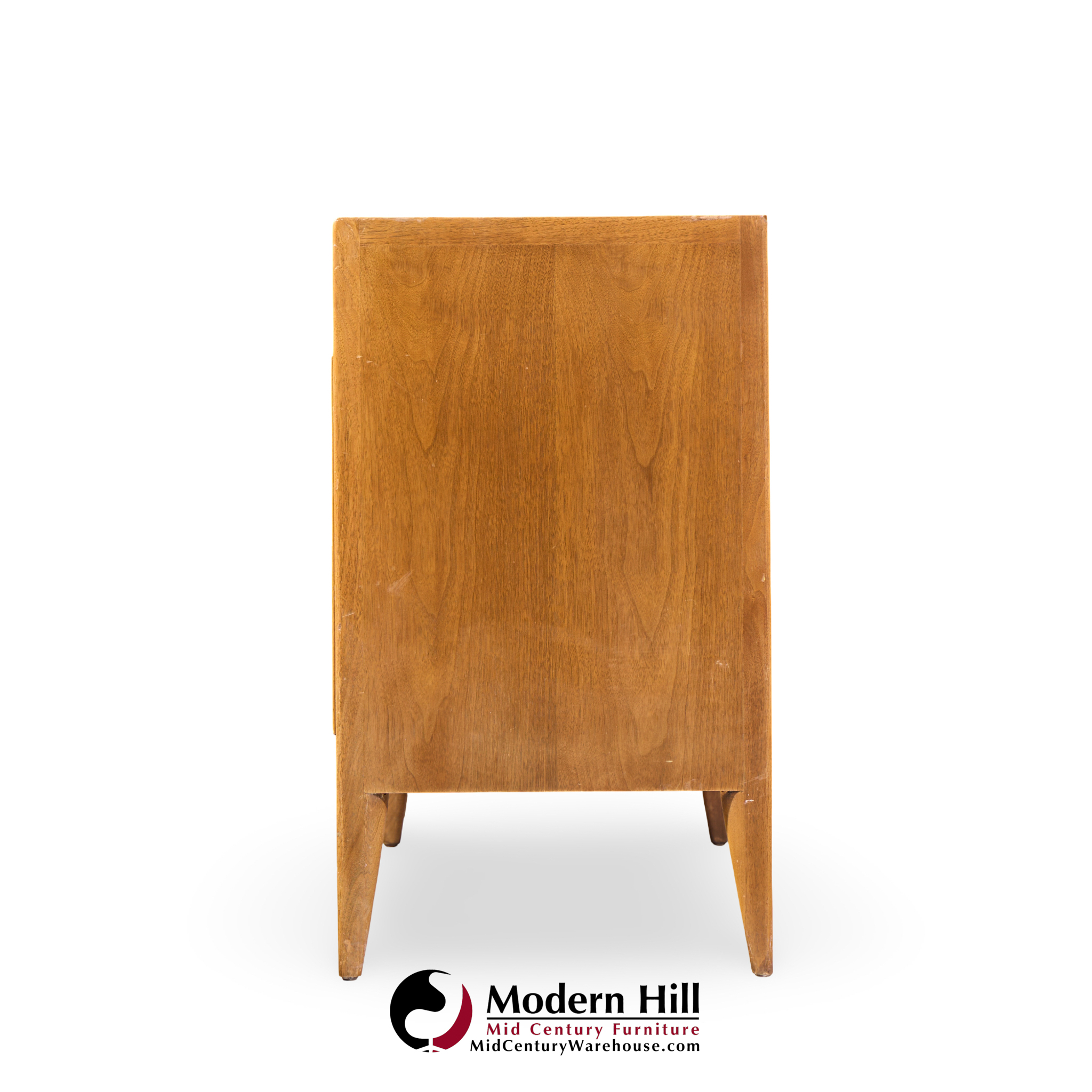 Mount Airy Facade Walnut Mid Century and Brass Credenza