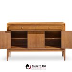 Mount Airy Facade Walnut Mid Century and Brass Credenza