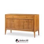 Mount Airy Facade Walnut Mid Century and Brass Credenza