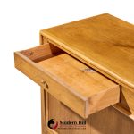 Mount Airy Facade Walnut Mid Century and Brass Credenza