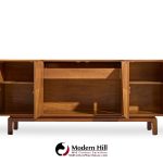 Mount Airy Style Mid Century Walnut Harlequin Credenza
