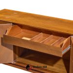 Mount Airy Style Mid Century Walnut Harlequin Credenza