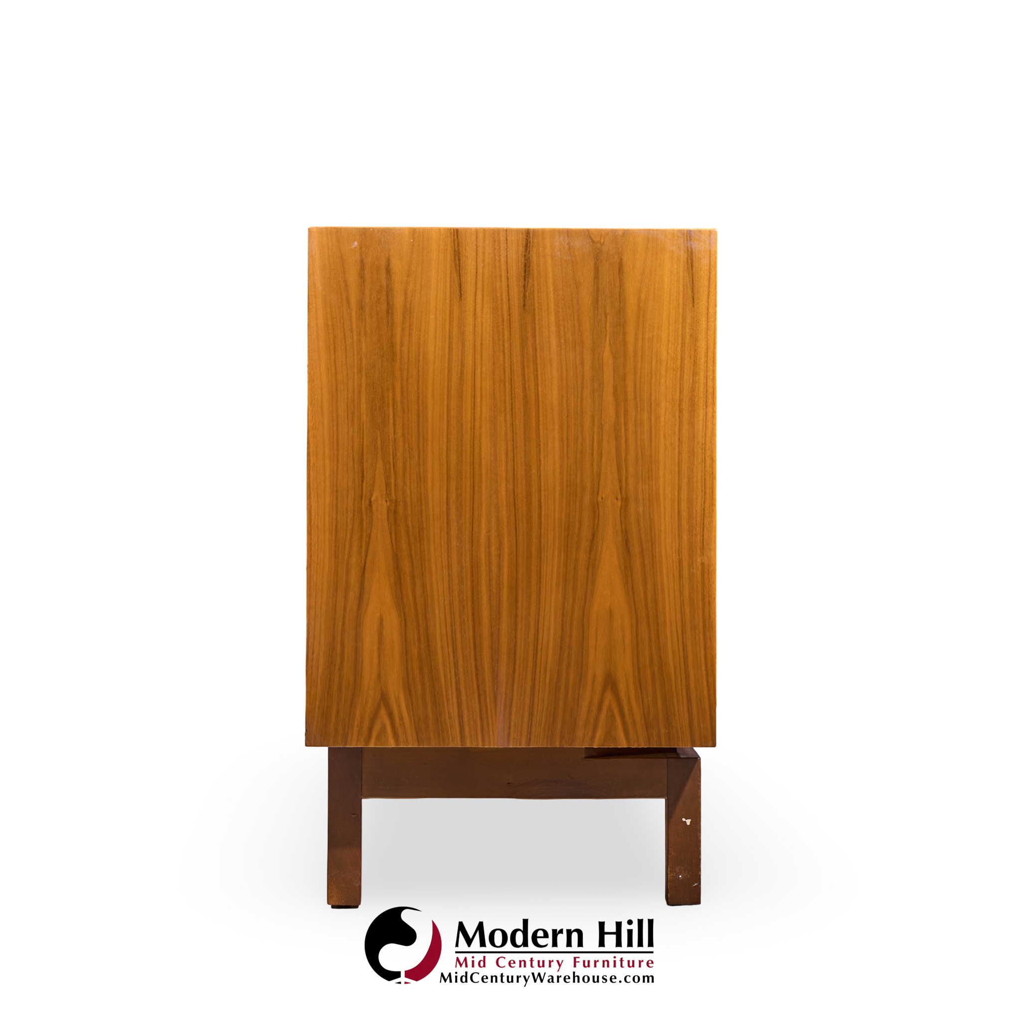 Mount Airy Style Mid Century Walnut Harlequin Credenza