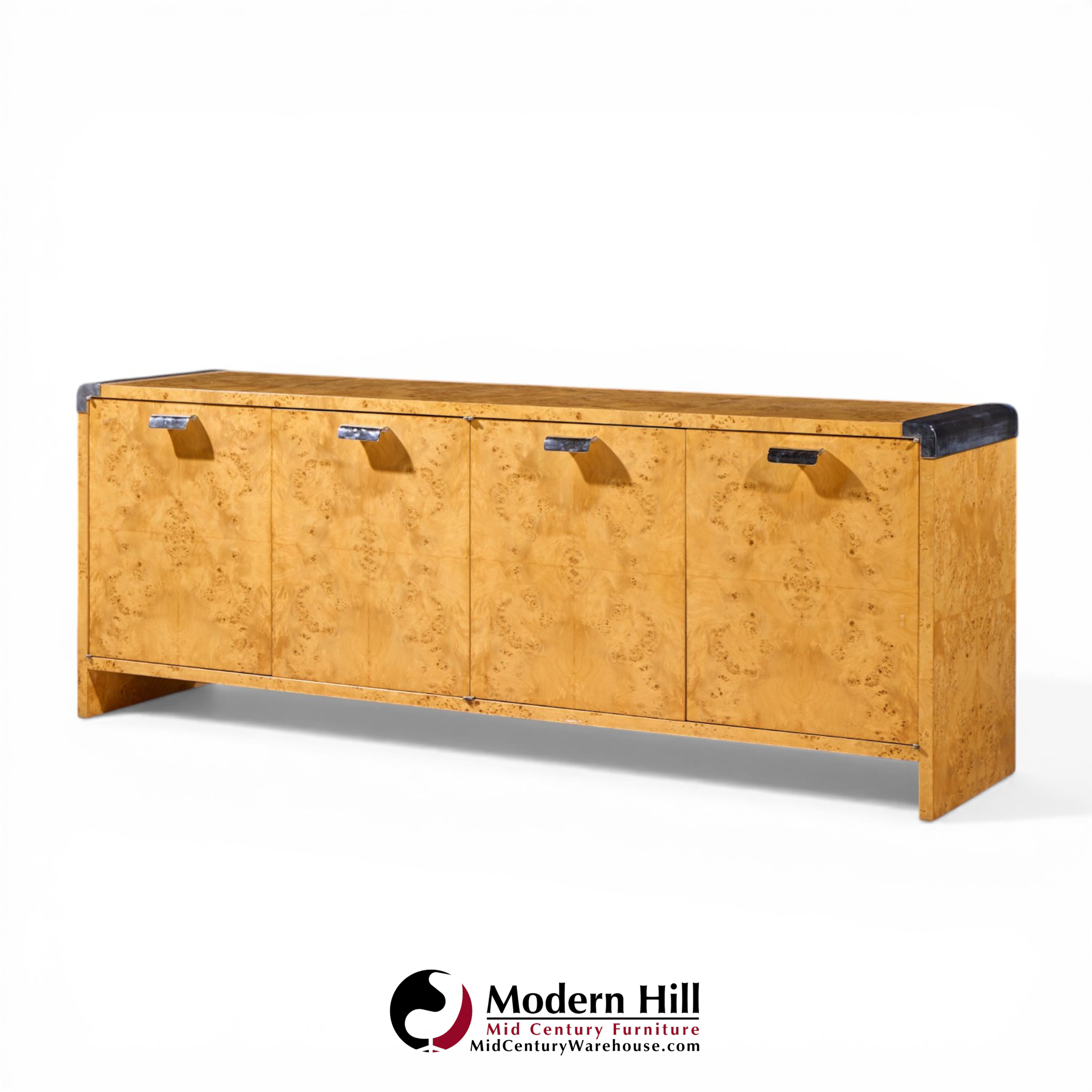Pace Mid Century Burlwood Credenza