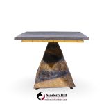 Paul Evans Mid Century Welded Enameled Steel, Gold Leaf and Slate Coffee Table | Mid Century Modern Furniture - Mid Century Furniture Chicago Paul Evans Mid Century Welded Enameled Steel, Gold Leaf and Slate Coffee Table