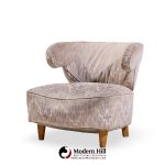 Paul Laszlo Mid Century Scroll Lounge Chairs - Pair