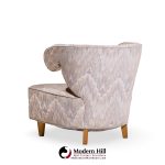 Paul Laszlo Mid Century Scroll Lounge Chairs - Pair