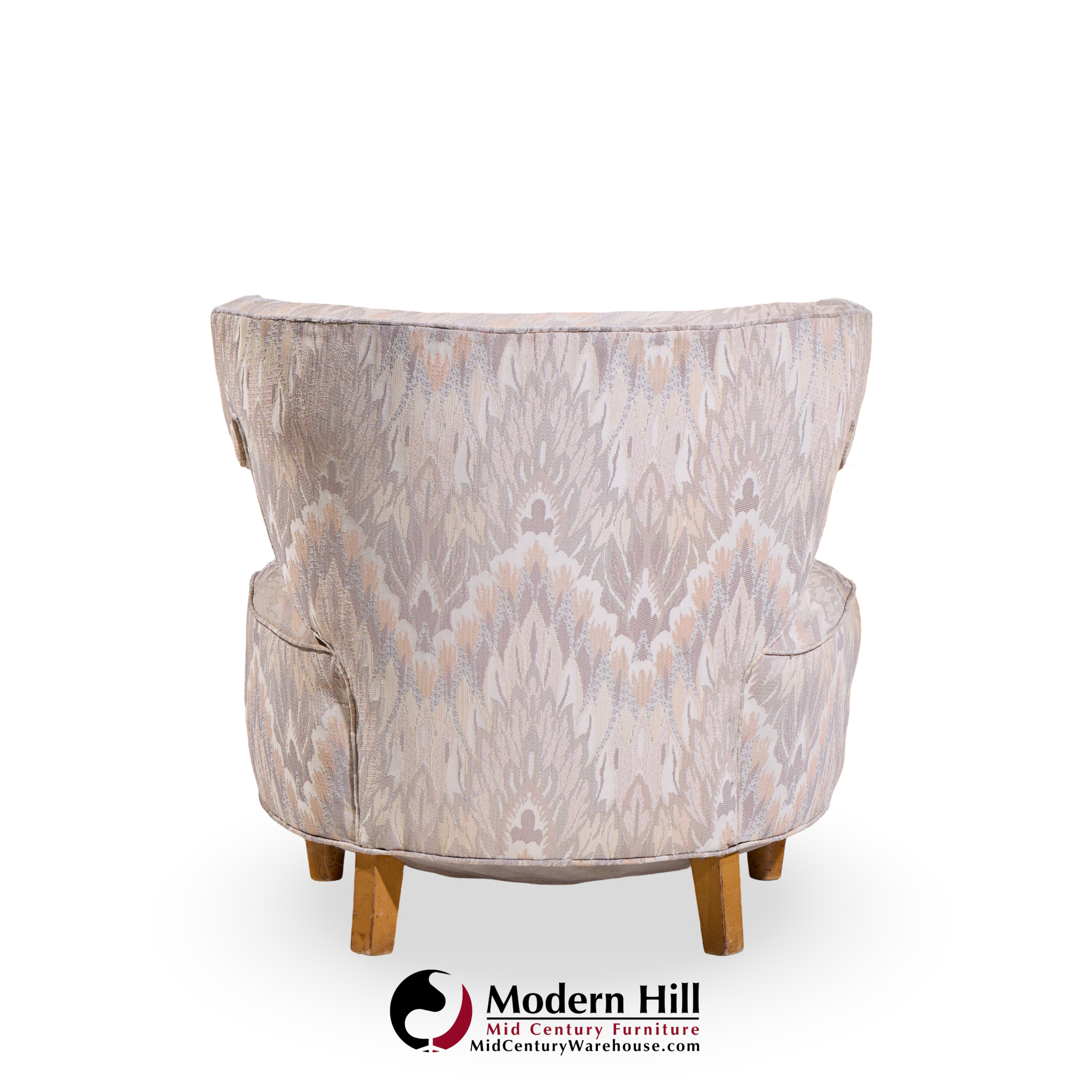 Paul Laszlo Mid Century Scroll Lounge Chairs - Pair