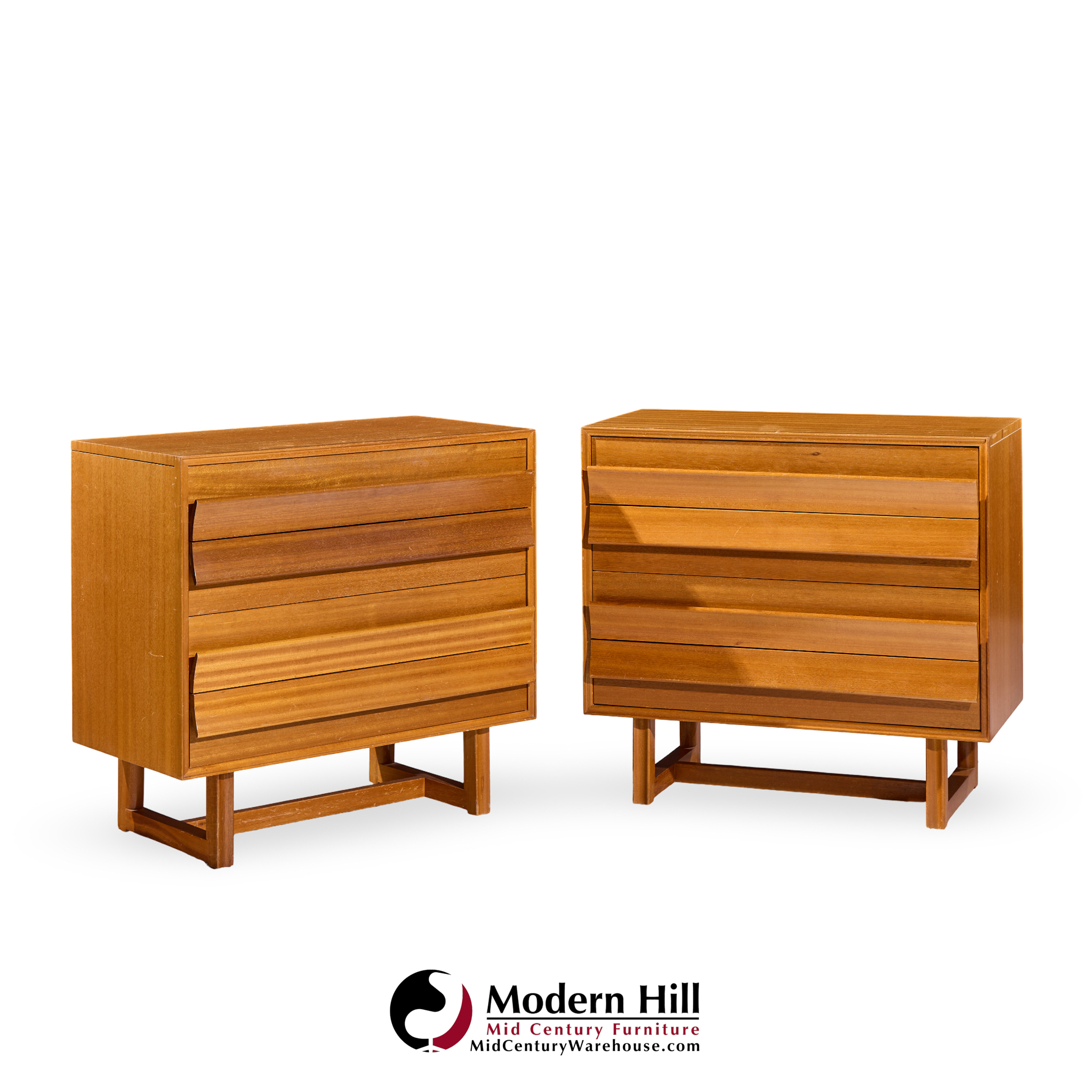 Paul Laszlo for Brown Saltman Mid Century Chests of Drawers Dresser - Pair | Mid Century Modern Furniture - Mid Century Furniture Chicago Paul Laszlo for Brown Saltman Mid Century Chests of Drawers Dresser - Pair