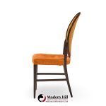 paul mccobb for calvin furniture mid century double cane and mahogany dining chairs - set of 6