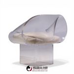 Robert Van Horn Mid Century Lucite Ribbon Chair