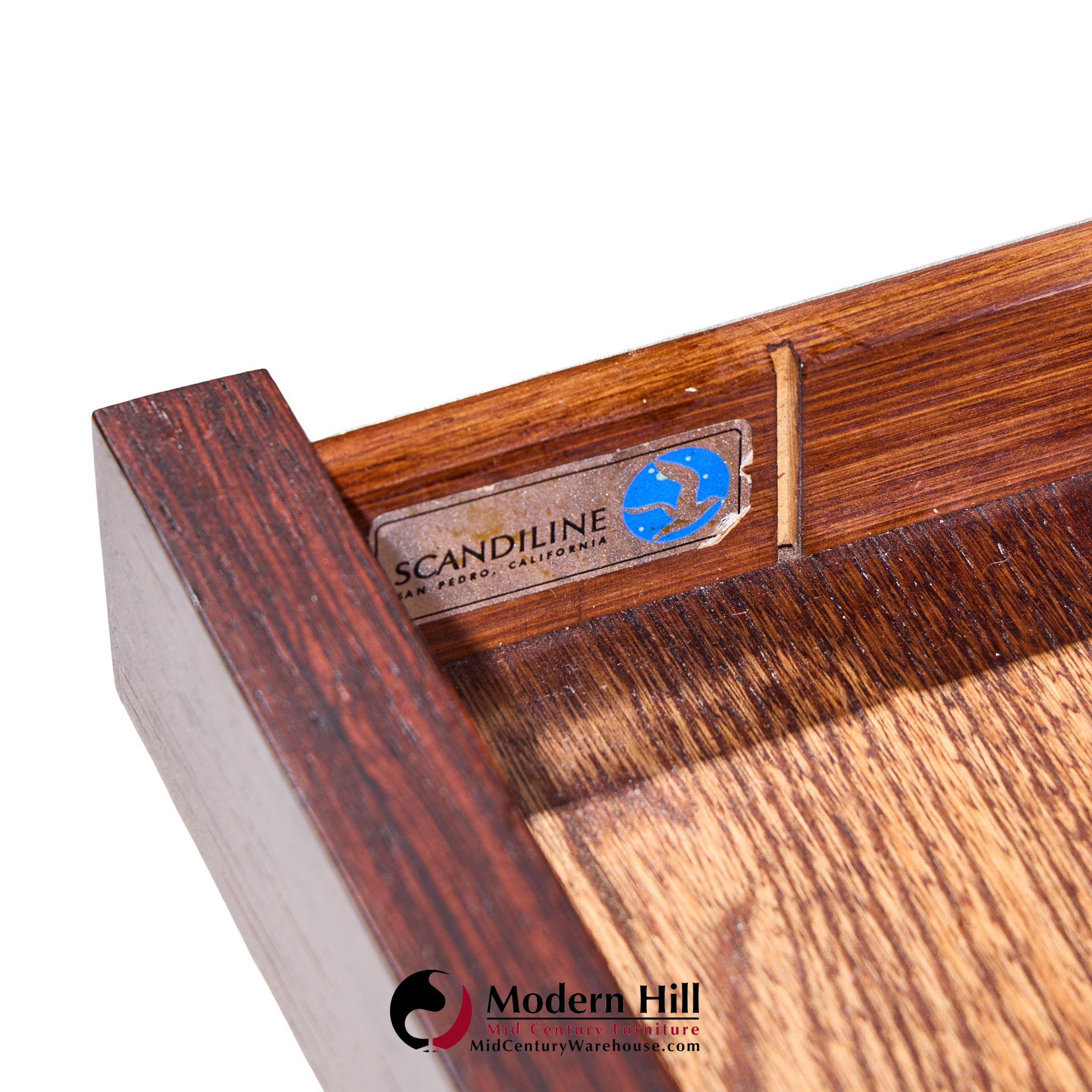 Scandiline Mid Century Rosewood Desk and Chrome Executive Desk