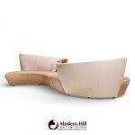 Vladimir Kagan for Preview Mid Century Serpentine Sofas - Pair | Mid Century Modern Furniture - Mid Century Furniture Chicago Vladimir Kagan for Preview Mid Century Serpentine Sofas - Pair