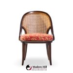 Widdicomb Mid Century Camel Back Cane and Mahogany Dining Chairs - Set of 6