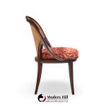 Widdicomb Mid Century Camel Back Cane and Mahogany Dining Chairs - Set of 6