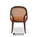 Widdicomb Mid Century Camel Back Cane and Mahogany Dining Chairs - Set of 6